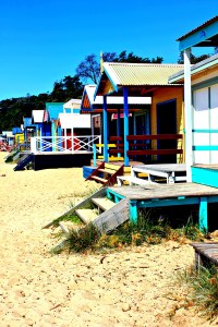 Australia beach huts