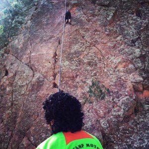 rock climbing